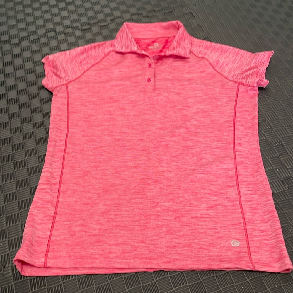 etonic pink polo size medium